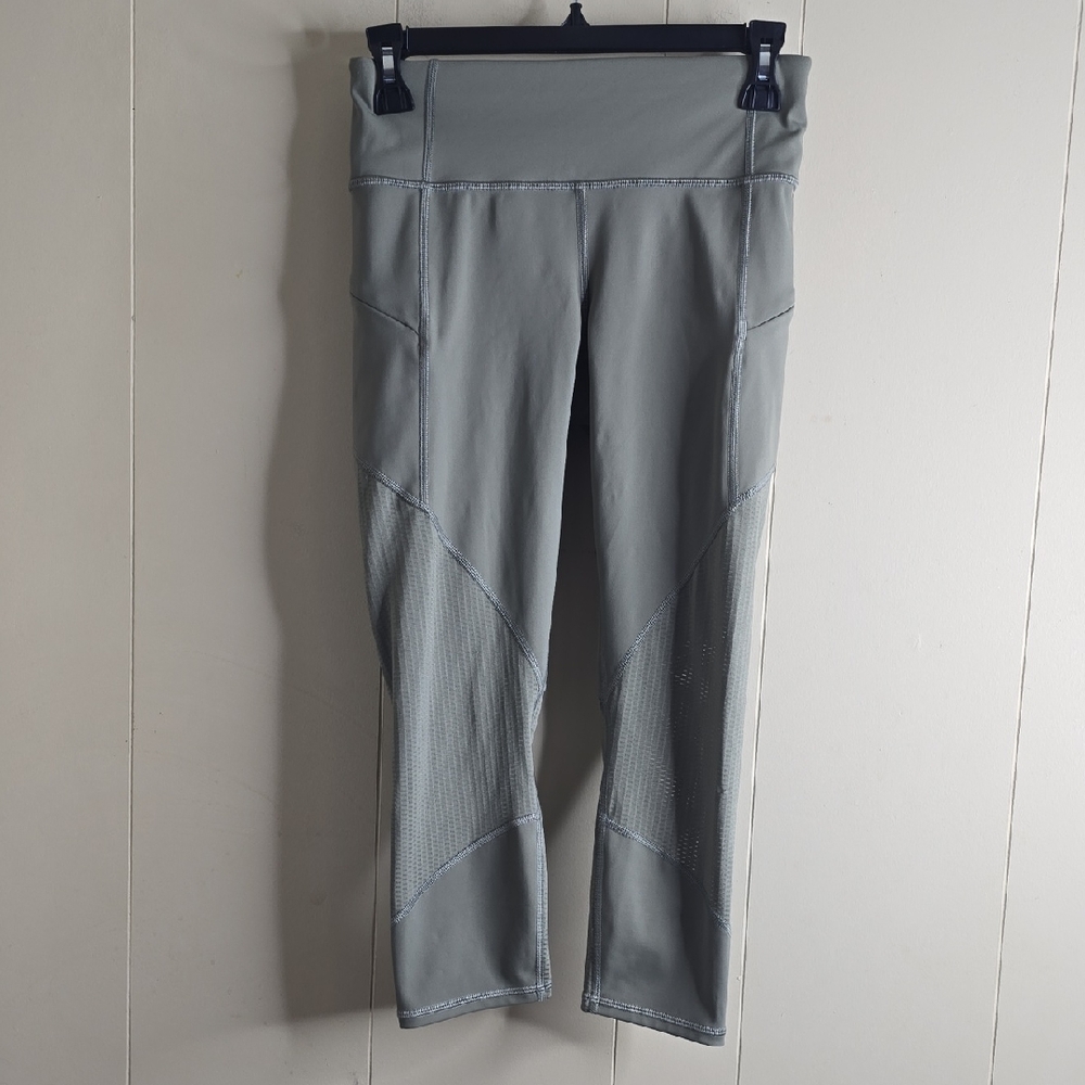 Altheta Salution Stash Mesh Capri Legging Olive Green  XS